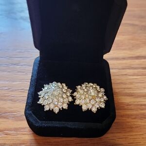Vintage Cubic Zirconia Diamond Earrings